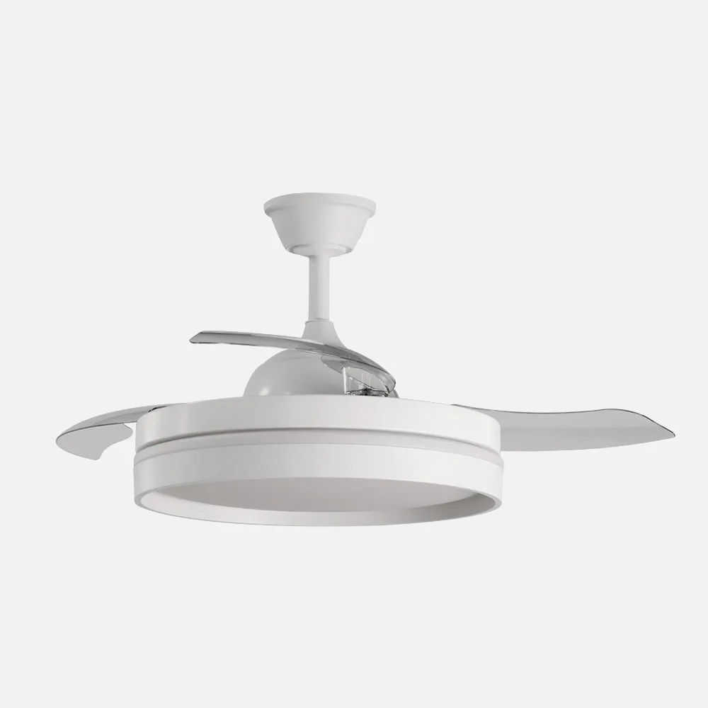 Ventilador Dc Mandarin Blanco 72w 3aspas 108d Reg.intensidad 7200lm 3000-4000-6500k Remoto+memoria+temporizador