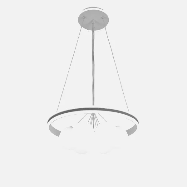 Colgante Rodano Blanco/gris 104w 3000-4000-6000k  Regx50x50cm 8320lm C/remoto,reg.intens