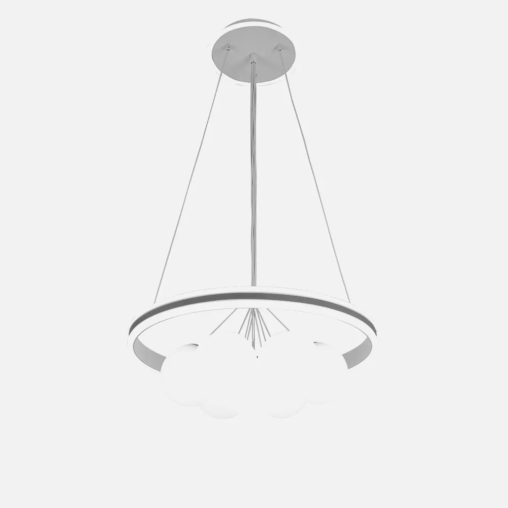 223990128 - Colgante Rodano Blanco/gris 104w 3000-4000-6000k  Regx50x50cm 8320lm C/remoto,reg.intens