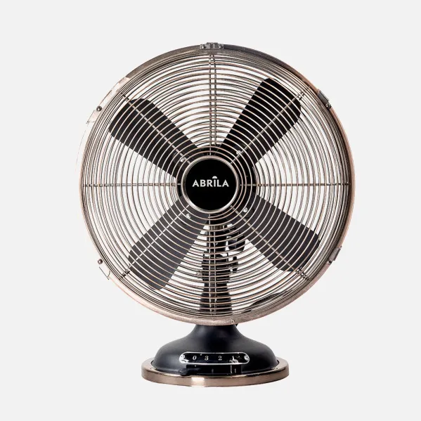 Ventilador Sobremesa Capitolio Negro/cobre 37w 3velocidades 4asp Fijo Y Rotatorio 42x35x27cm