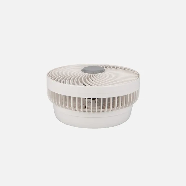 Ventilador Inalambrico Sobremesa Pacheco Blanco/gris 5w 3vel Recargable C/luz, Alim.usb, Orientable 3aspas 29x19x16cm