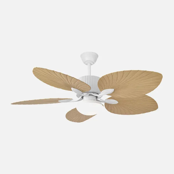 Ventilador Dc 26w Colla Blanco 5aspas Haya 132d 6velocidades 2950lm 3000-4000-6000k Remoto-temporizador-memoria 25