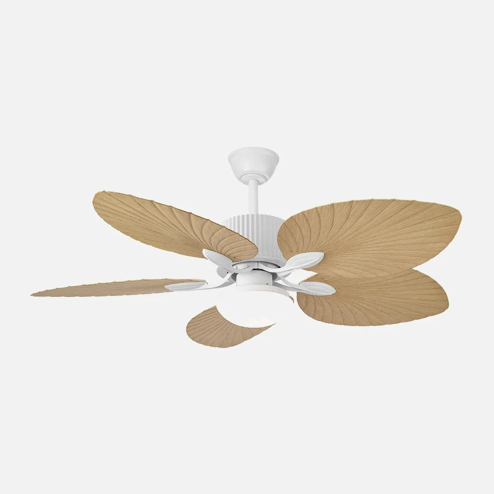 Ventilador Dc 26w Colla Blanco 5aspas Haya 132d 6velocidades 2950lm 3000-4000-6000k Remoto-temporizador-memoria 25