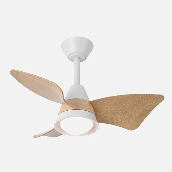 Ventilador Dc Jaguar 30w 3000lm Blanco/haya 96d 3aspas 6vel 3000-4500-6500k Remoto+reg.intensidad+memoria+temporizador