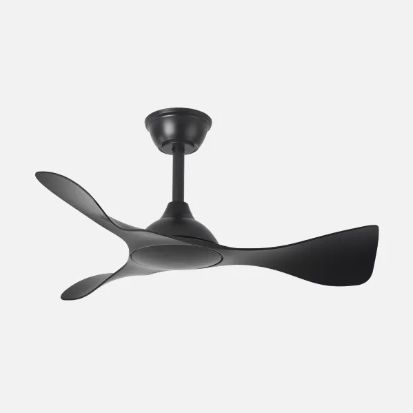 Ventilador Dc Caiman 36w 3600lm Negro 89d 3aspas 6vel 3000-4500-6500k Remoto+reg.intensidad+memoria+temporizador