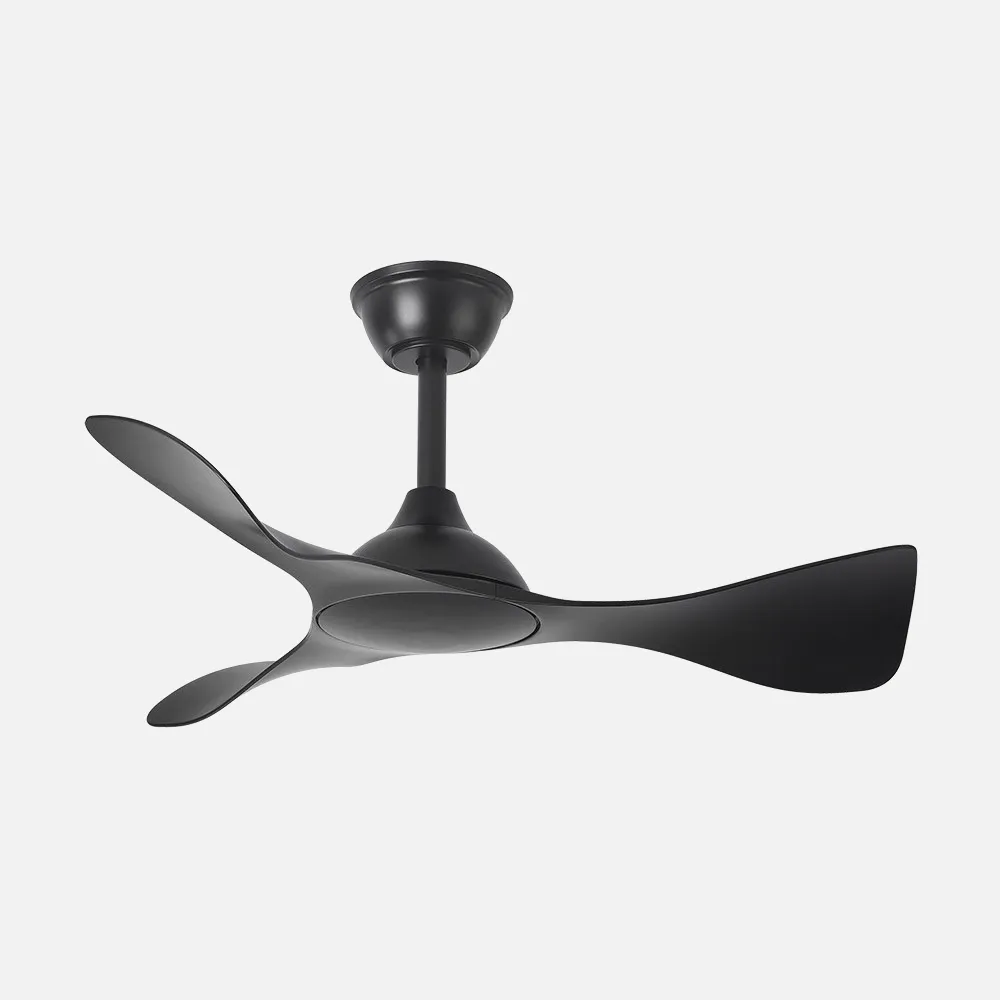Ventilador Dc Caiman 36w 3600lm Negro 89d 3aspas 6vel 3000-4500-6500k Remoto+reg.intensidad+memoria+temporizador