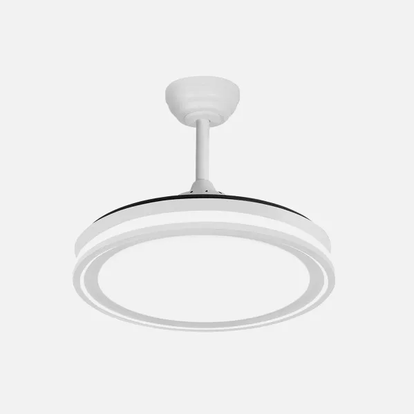 Fan Dc Bandido 59w White 4sails 107d 5900lm 3500-4000-6500k Remote+Reg.Intensity+memory+timer