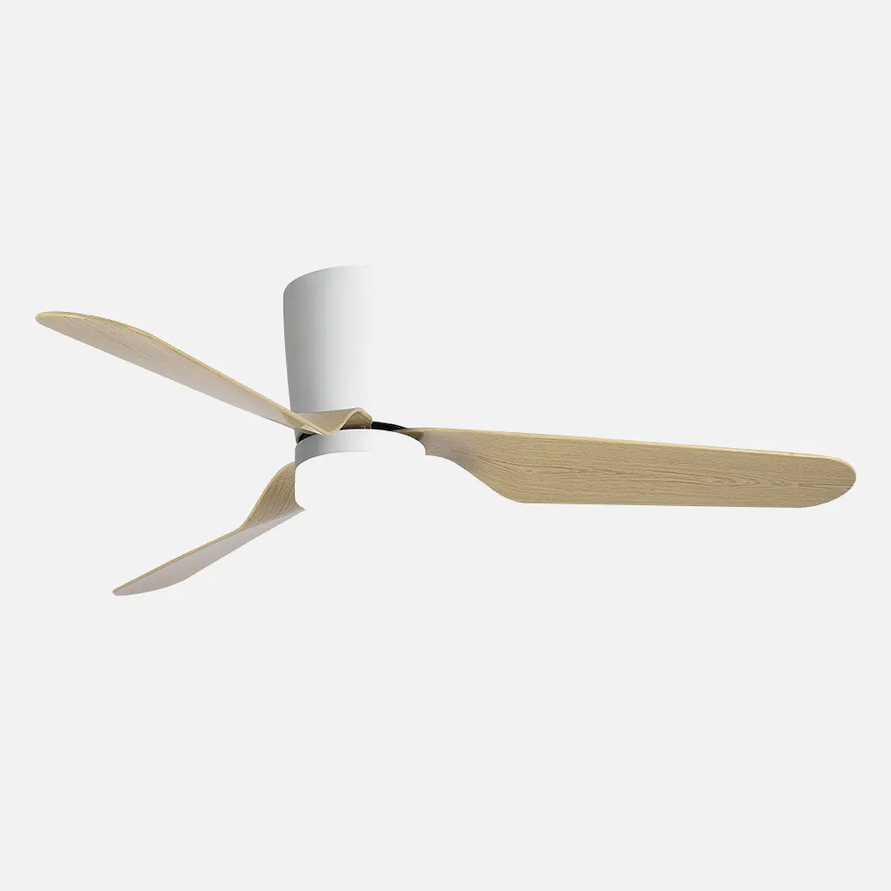 Ventilador 18w Dc Kochi Blanco 3 Aspas Haya 6 Vel 3000-4000-6000k Remoto+temporizador 132 D