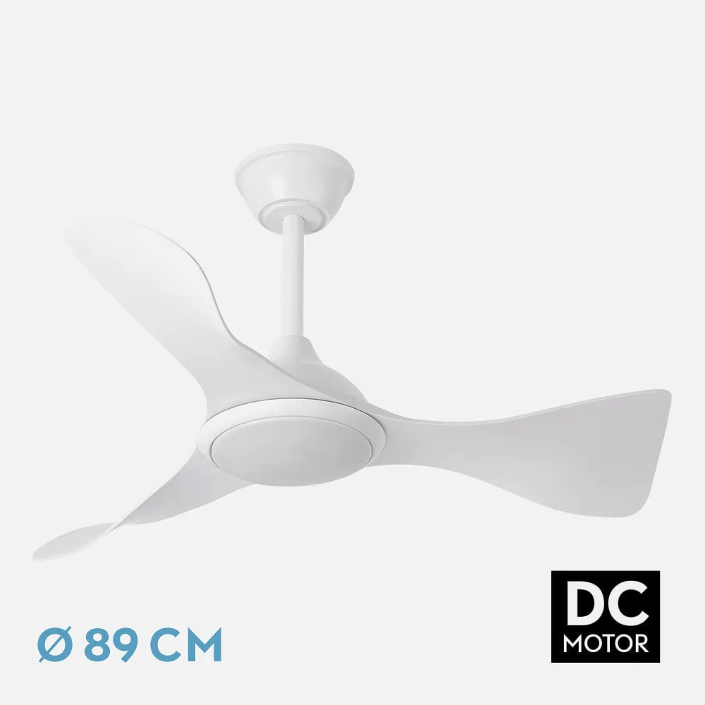 241691301 - Ventilador Dc Caiman 36w 3600lm Blanco 89d 3asp 6v 3000-4500-6500k Remoto+reg.int+memo+temp