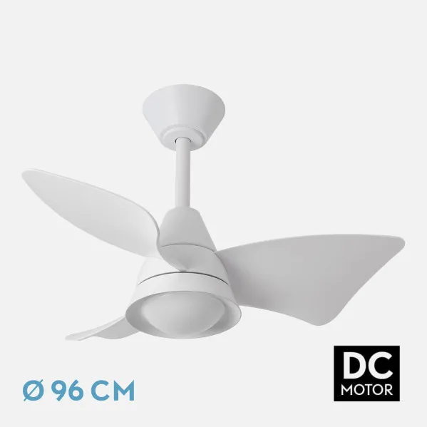 Ventilador Dc Jaguar 30w 3000lm Blanco 96d 3aspas 6vel 3000-4500-6500k Remoto+reg.intensidad+memoria+temporizador