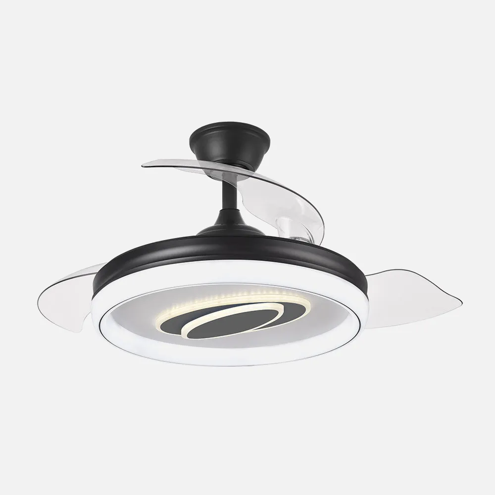 Ventilador Dc Maracana 57w Negro 3asp.107d 5980lm 3000-4500-6500k Reg.intensidad+remoto+memoria+temporizador
