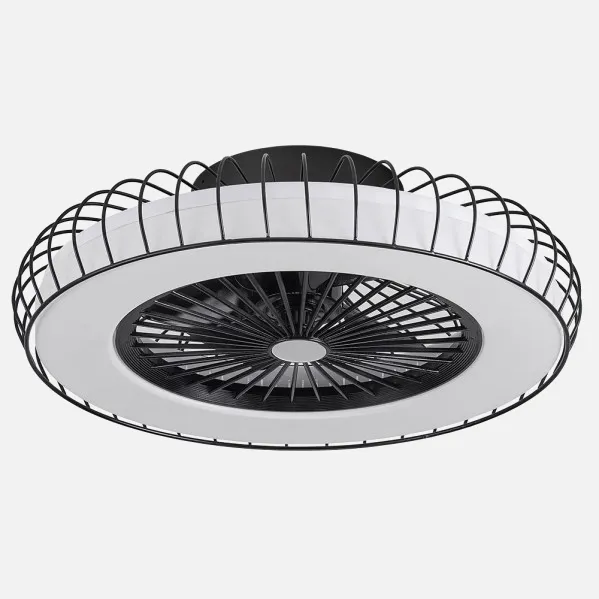 Ventilador DC Tania 72w Madera Clara 5 Aspas 6 Velocidades 3col Remoto,memoria,reg.Intensidad,temporizador 6120lm 70d