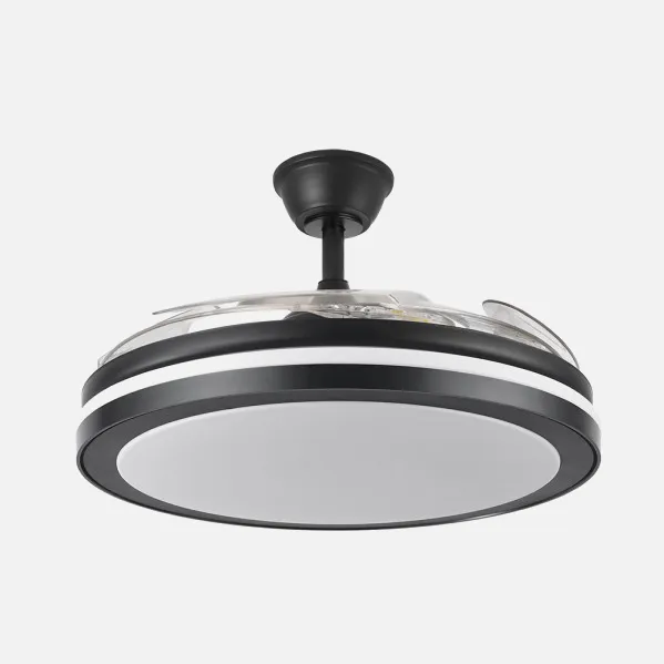 Ventilador Dc Esparta Maxi 80w 10255lm Negro 132d 5asp 3000-4000-6000k Remoto+temporizador+memoria