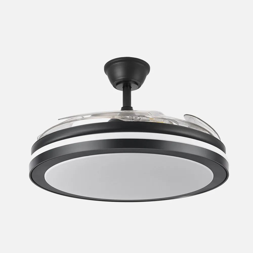 Ventilador Dc Esparta Maxi 80w 10255lm Negro 132d 5asp 3000-4000-6000k Remoto+temporizador+memoria
