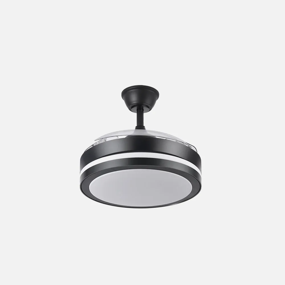 Ventilador Dc Esparta Peque 44w 5182lm Negro 72d 3asp 3000-4000-6000k Remoto+temporizador+memoria