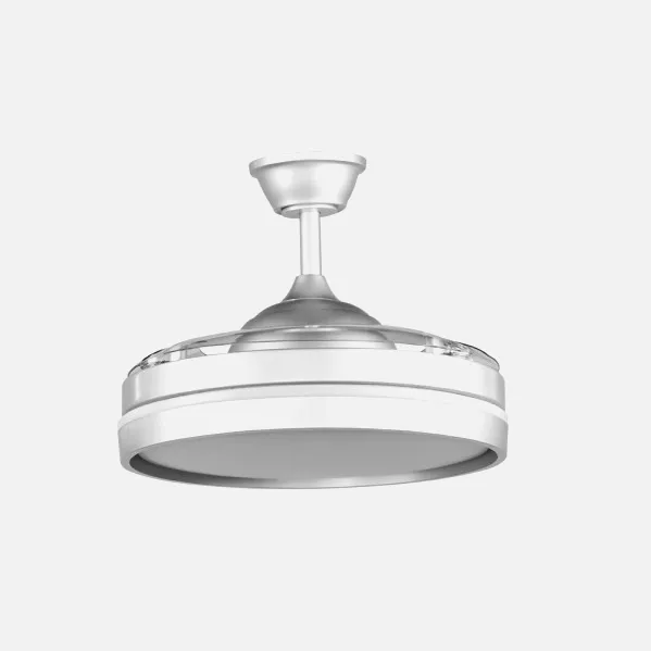 Ventilador Dc Mandarin  Plata 72w 3aspas 108d Reg.intensidad 7200lm 3000-4000-6500k Remoto+memoria+temporizador