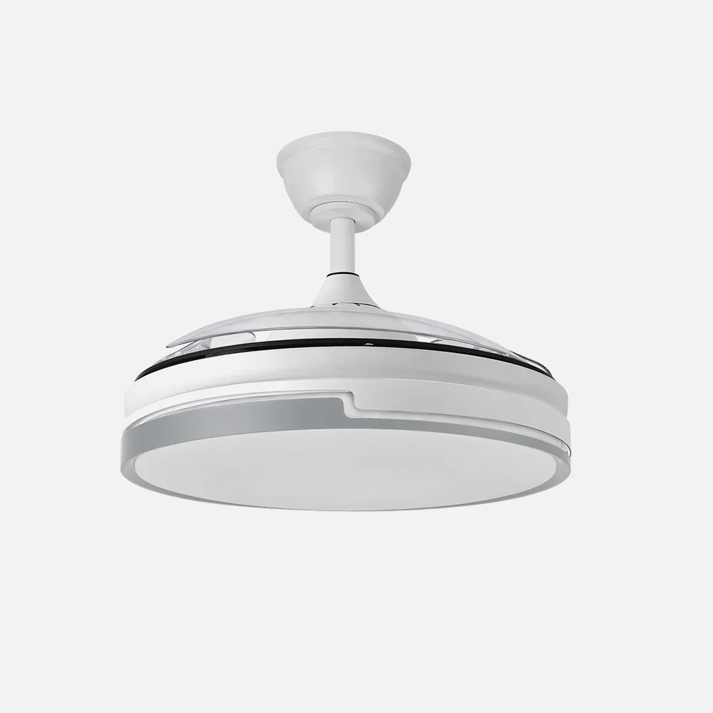Ventilador Dc Papiro 59w Blan/gris 3asp.107d 6980l 3000-4000-6000k Remot+mem+tempo