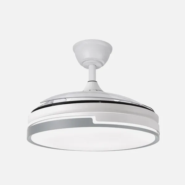 Ventilador Dc Papiro 59w Blan/gris 3asp.107d 6980l 3000-4000-6000k Remot+mem+tempo