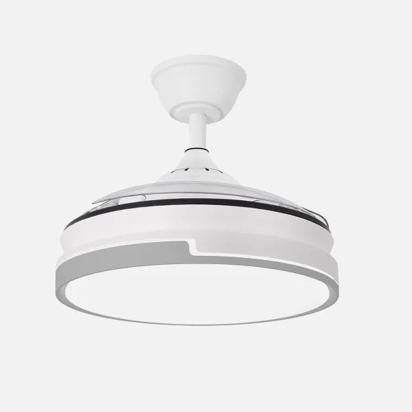Ventilador Dc Papiro Mini 59w Blan/gris 3asp.91d 6980lm Remot+temporiz+memoria