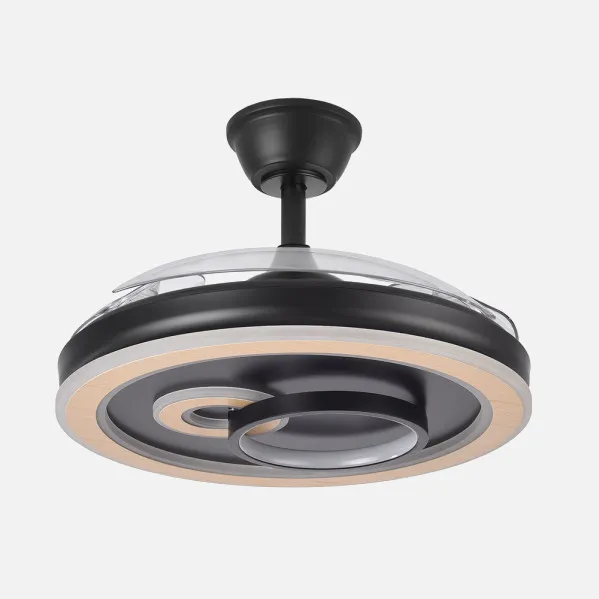 Ventilador Dc Sultan 68w Negro/madera 3asp.107d 4960lm 3000-4500-6500k Reg.intensidad+remoto+memoria+temporizador