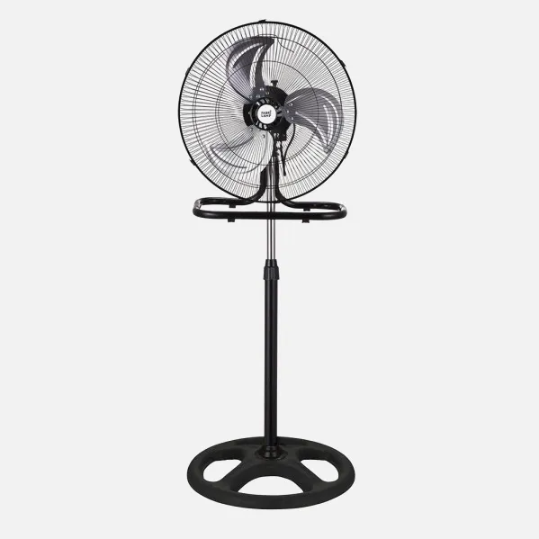 Ventilador 3 En 1 Recio Negro 50 D 3 Vel. 70w  3 Aspas Aluminio En Plata Oscilante