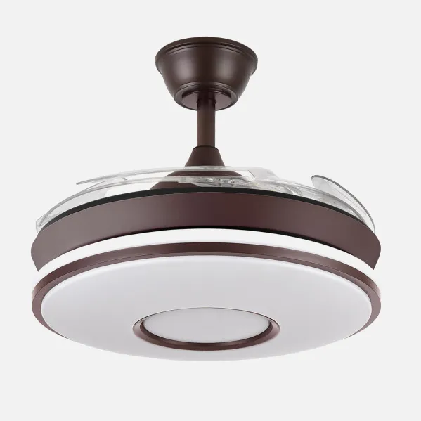 Ventilador Dc Dani Mini 59w Marron 4asp 91d 6980lm 3000-4000-6000k Reg.intensidad Remoto,memoria,temporizador