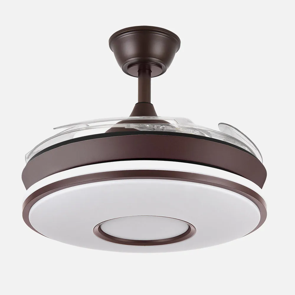 Ventilador Dc Dani Mini 59w Marron 4asp 91d 6980lm 3000-4000-6000k Reg.intensidad Remoto,memoria,temporizador 