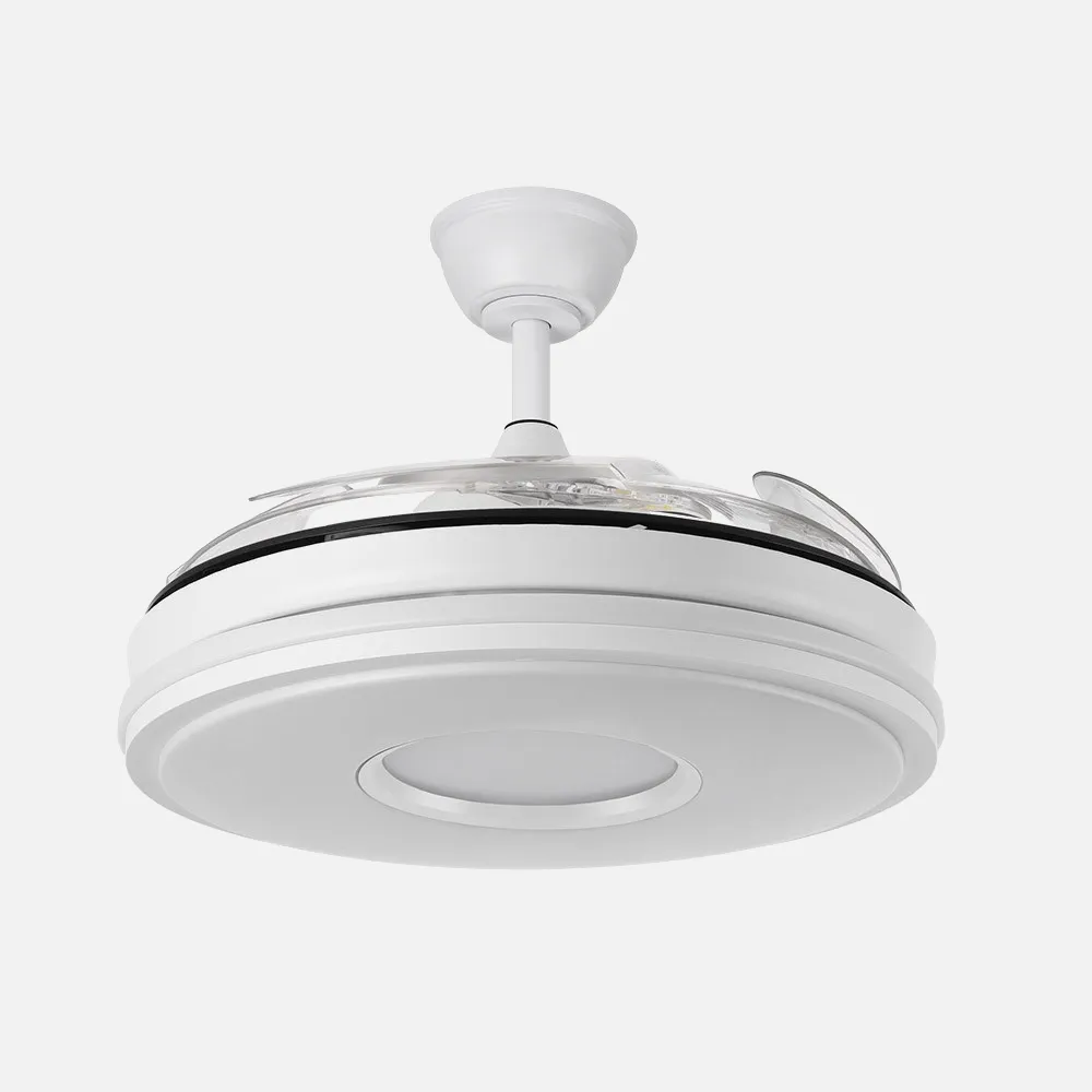 Ventilador Dc Dani 59w 6980lm Blanco 4aspas 6velocidades 107d 3000-4000-6000k Remoto+Reg.Intensidad+memoria+temporizador 24