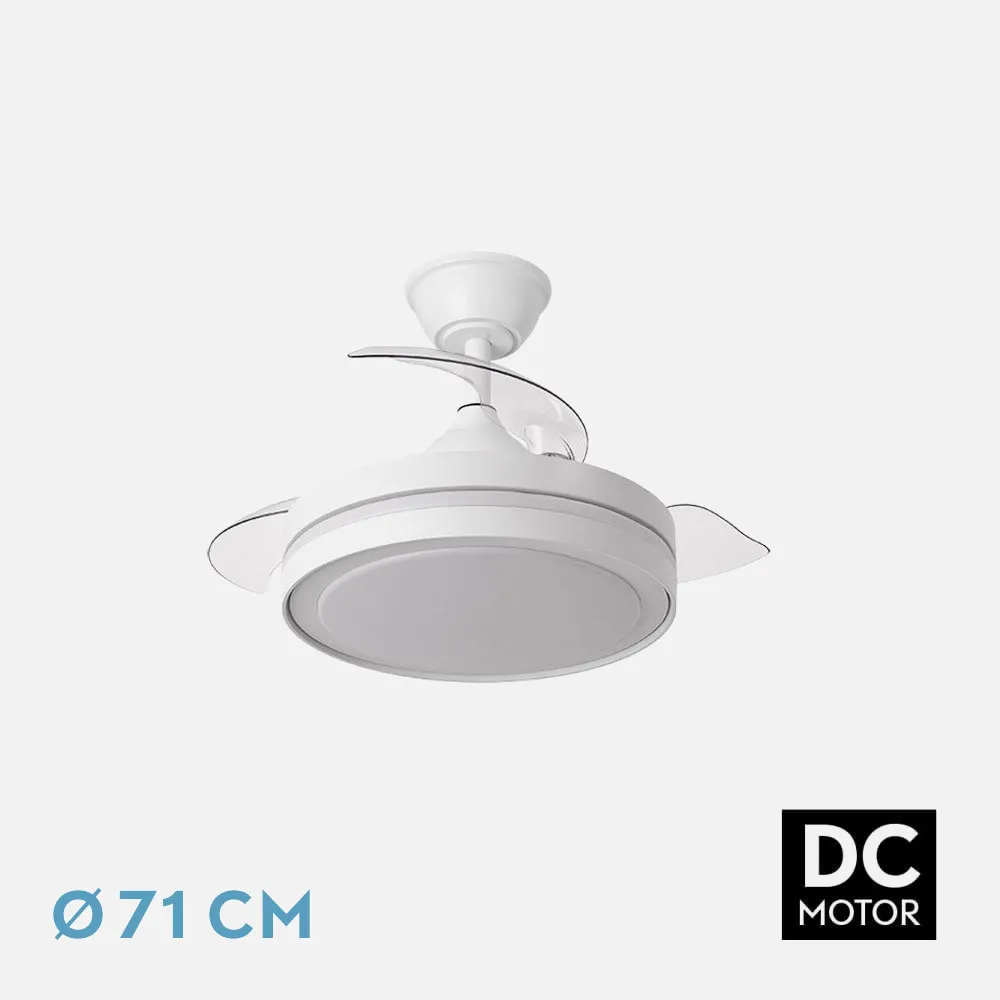 184793001 - Ventilador Dc Esparta Peque 44w 5182lm Blanco 72d 3asp 3000-4000-6000k Remoto+temporizador+memoria