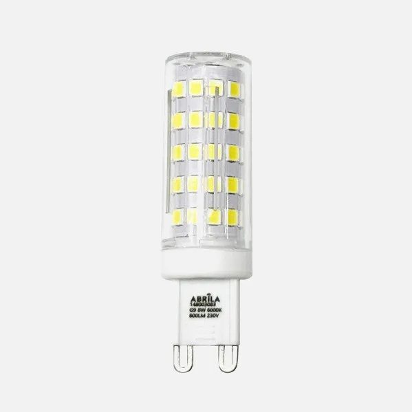 Bombilla G9 8w 6000k Abrila 800lm 6,3x1,8x1,8 Cm