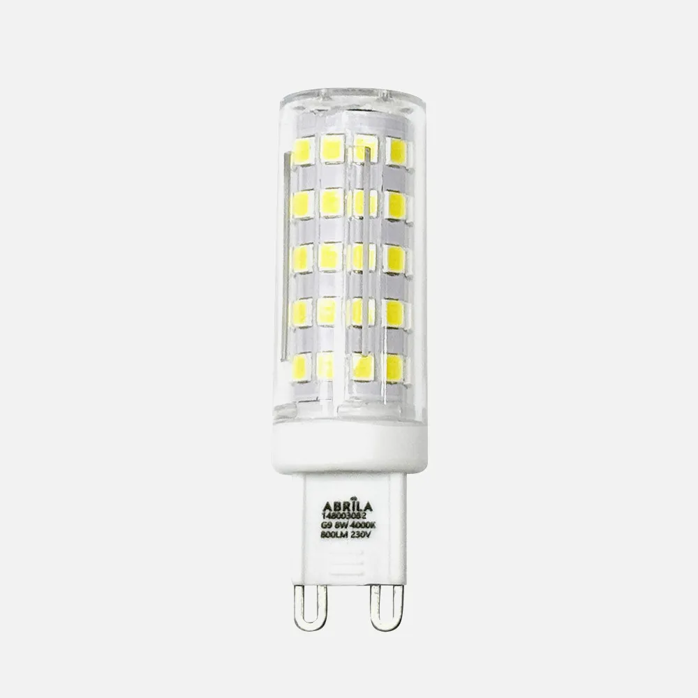 148003082 - Bombilla G9 8w 4000k Abrila 800lm 6,3x1,8x1,8 Cm