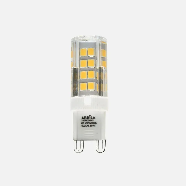 Bombilla G9 4w 6000k Abrila 400lm 6x1,5x1,5 Cm