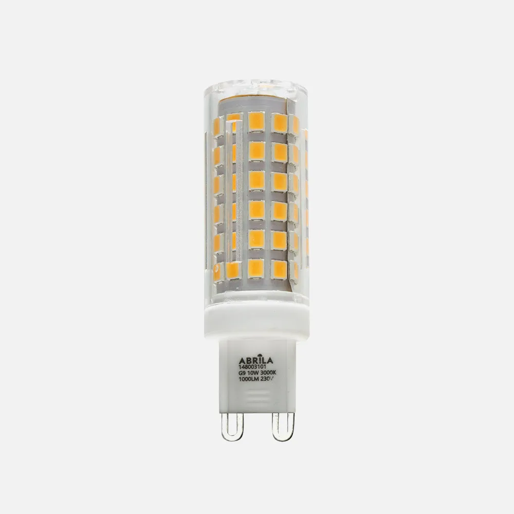 148003101 - Bombilla G9 10w 3000k Abrila 1000lm  6,4x1,8x1,8 Cm