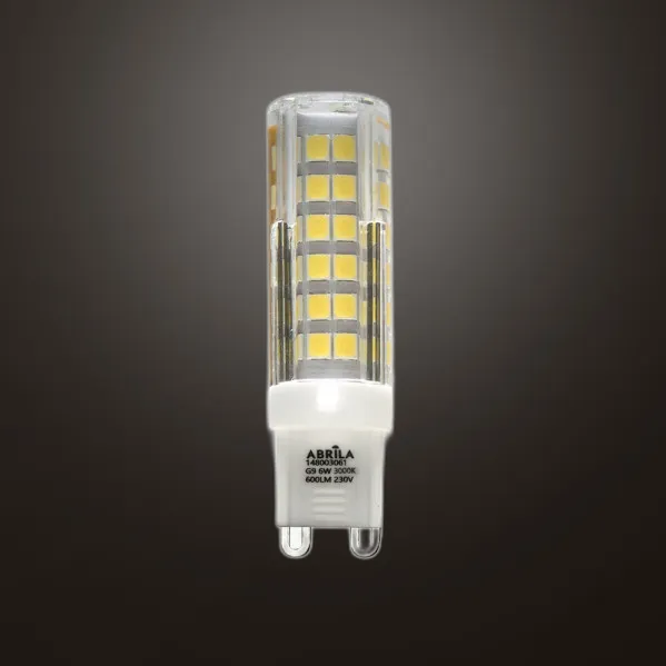 G9 Bulb 6w 3000k Abrila 600lm  6x1,5x1,5 Cm