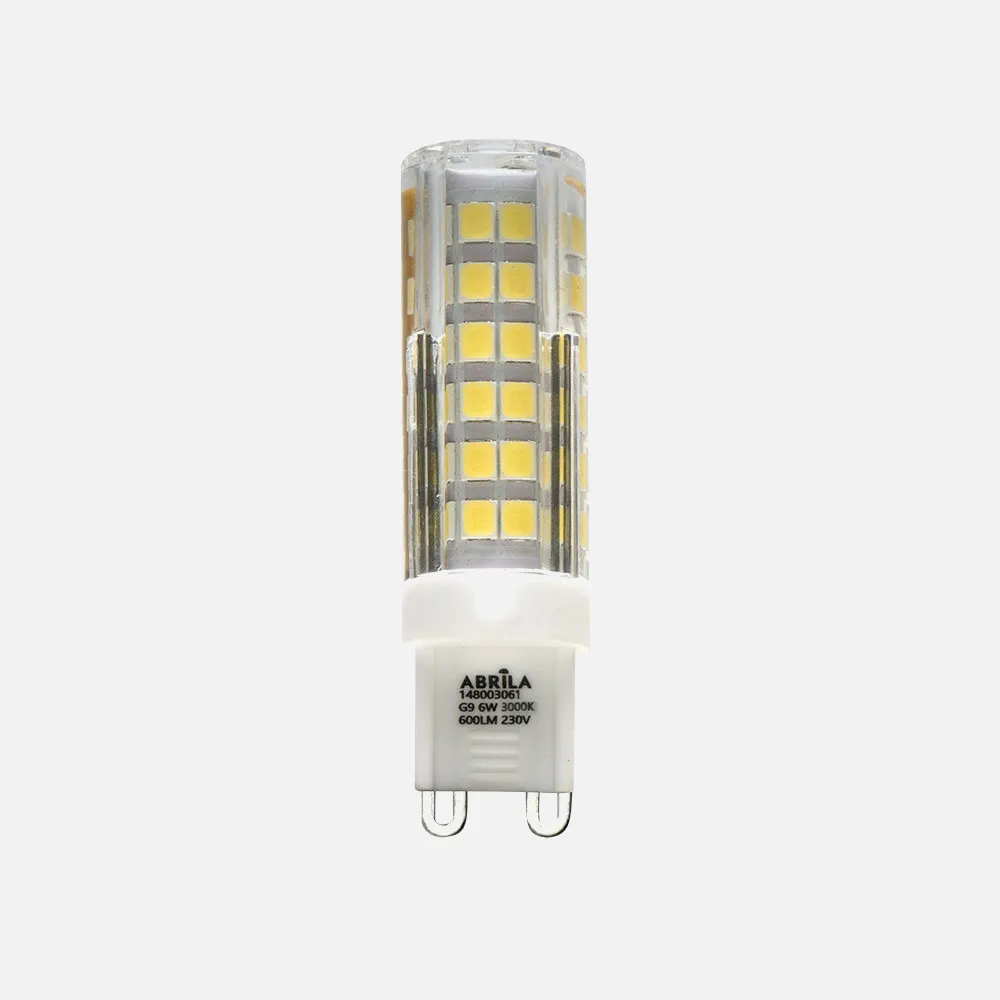 148003061 - Bombilla G9 6w 3000k Abrila 600lm  6x1,5x1,5 Cm