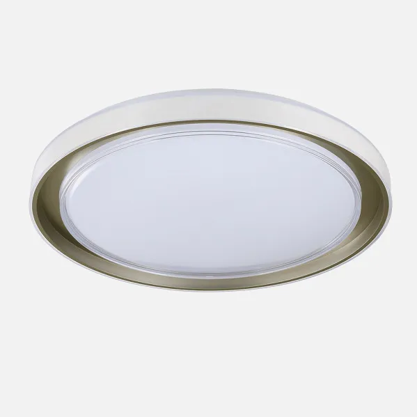 Plafon Tengri 144w 3000-4000-6000k Blanco/Cuero 50d Rg.in 11520lm C/remoto