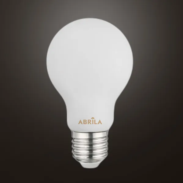 Bombilla Estandar Filam.opal 8w 4000k Abrila E27  720lm 10,5x6x6cm