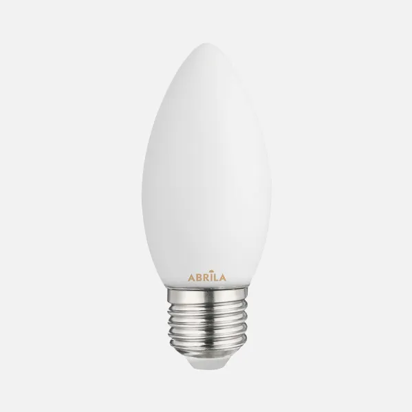 Bombilla Vela Filam.opal 6w 6000k Abrila E27  540lm 9,7x3,5x3,5cm