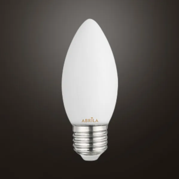 Bulb Candle Filam.opal 6w 3000k Abrila E27  540lm 9,7x3,5x3,5cm