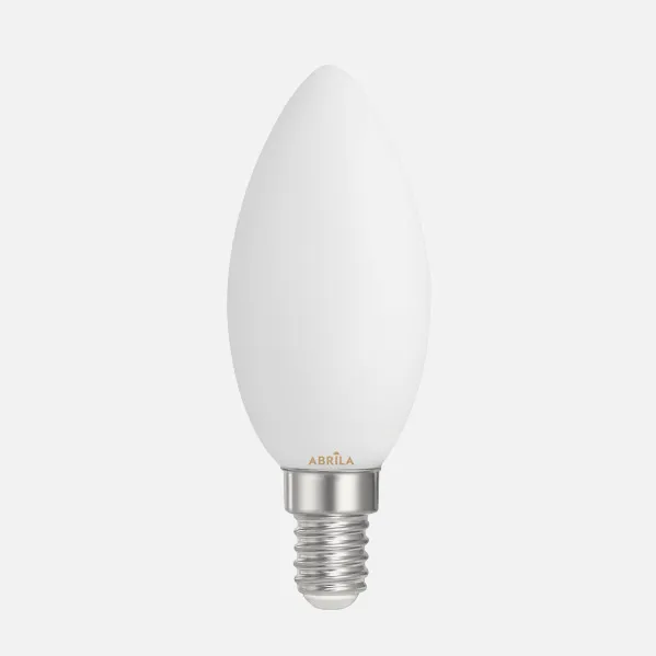 Bombilla Vela Filam.opal 4w 6000k Abrila E14  360lm 9,7x3,5x3,5cm
