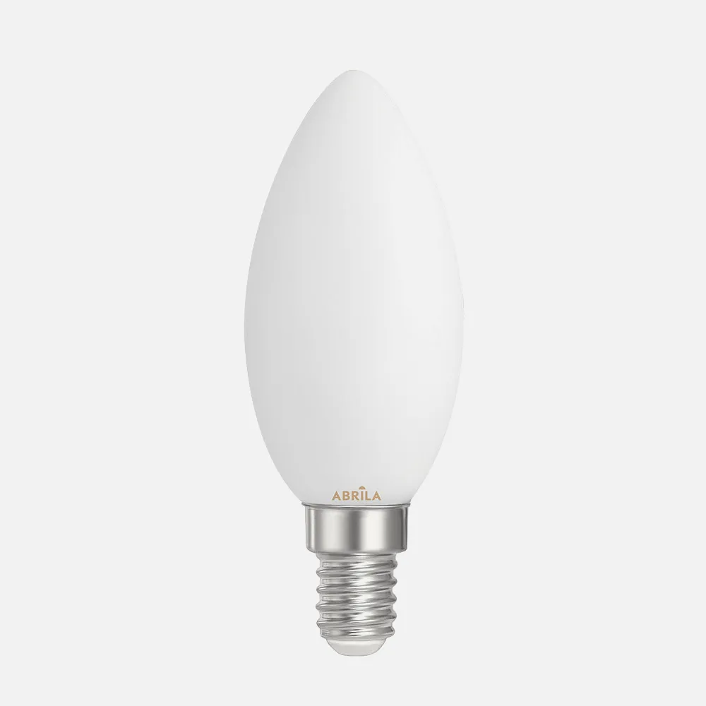 Bombilla Vela Filam.opal 4w 6000k Abrila E14  360lm 9,7x3,5x3,5cm
