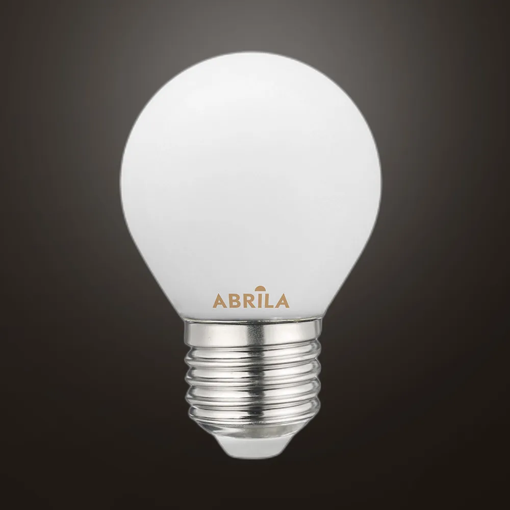 233311042 - Bulb Spherical Filam.opal 4w 4000k Abrila E27  360lm 7,2x4,5x4,5 Cm