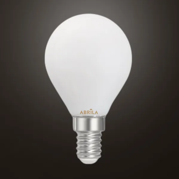 Bombilla Esferica Filam.opal 6w 4000k Abrila E14  540lm 7,8x4,5x4,5cm