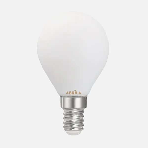 Bombilla Esferica Filam.opal 4w 6000k Abrila E14  360lm 7,8x4,5x4,5cm