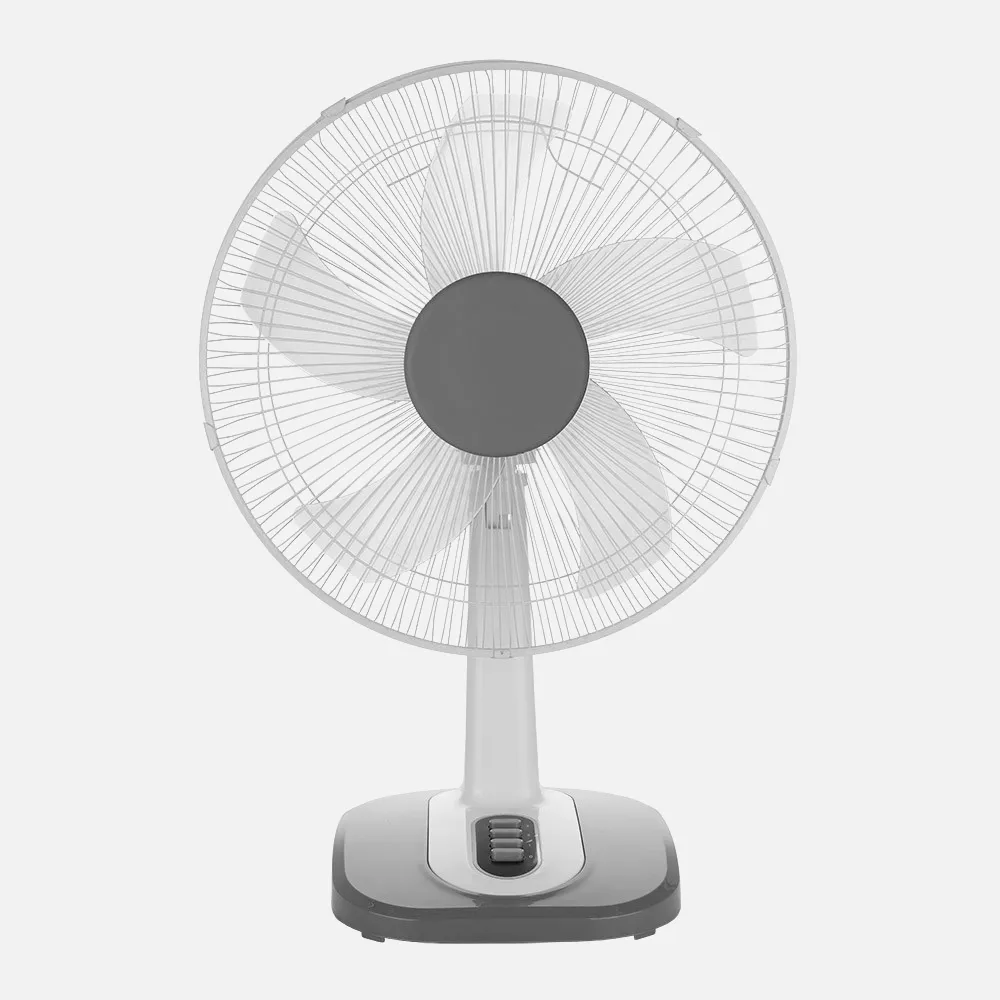 Ventilador Sobremesa Arroyo Pequeño Blanco/gris 3vel40w 5 Aspas Oscilante Y Rotatorio 55x34x26cm