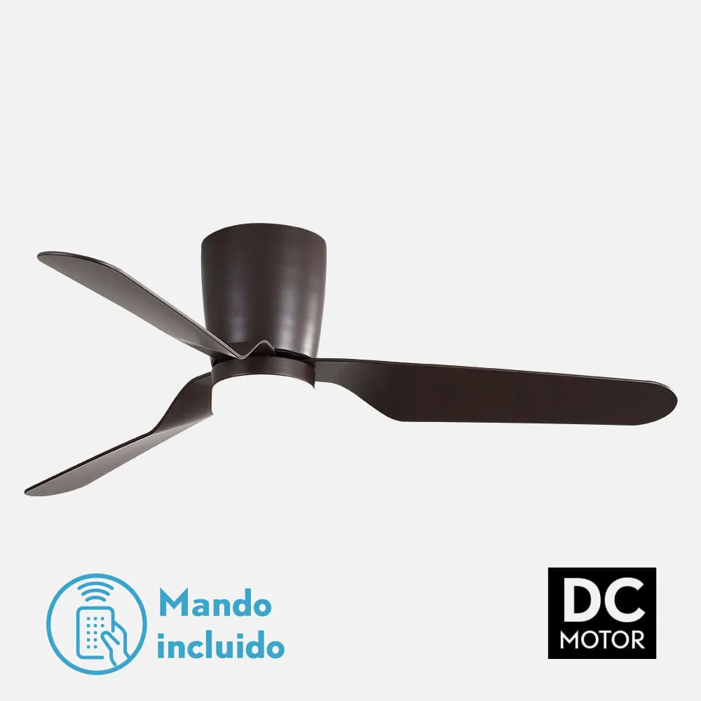 129191302 - Ventilad 18w Dc Kochi Marron 3 Aspas Marron 6 Veloc. 3000k, 4000k, 6000k C/remoto Y Temporizador 132 D 2025