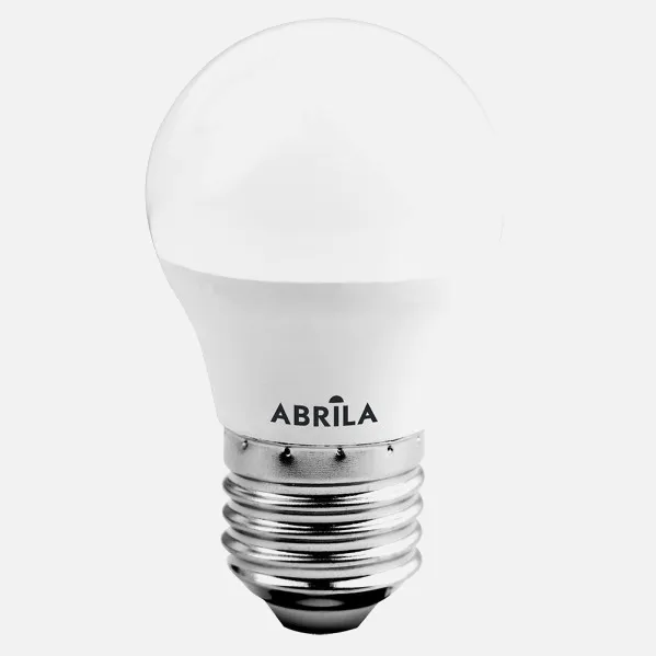 Bombilla Esferica 7w 6000k Abrila E27 630lm  9x4,5x4,5 Cm