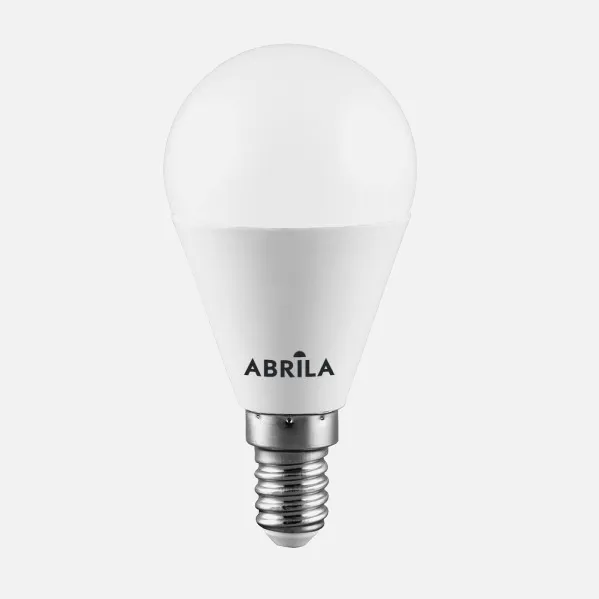 Bombilla Esferica 9w 6000k Abrila E14 810lm  9x4,5x4,5 Cm
