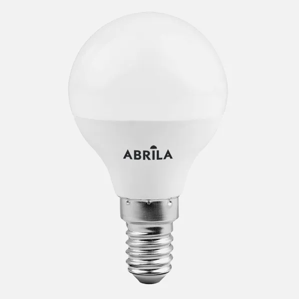Bombilla Esferica 7w 6000k Abrila E14 630lm  9x4,5x4,5 Cm