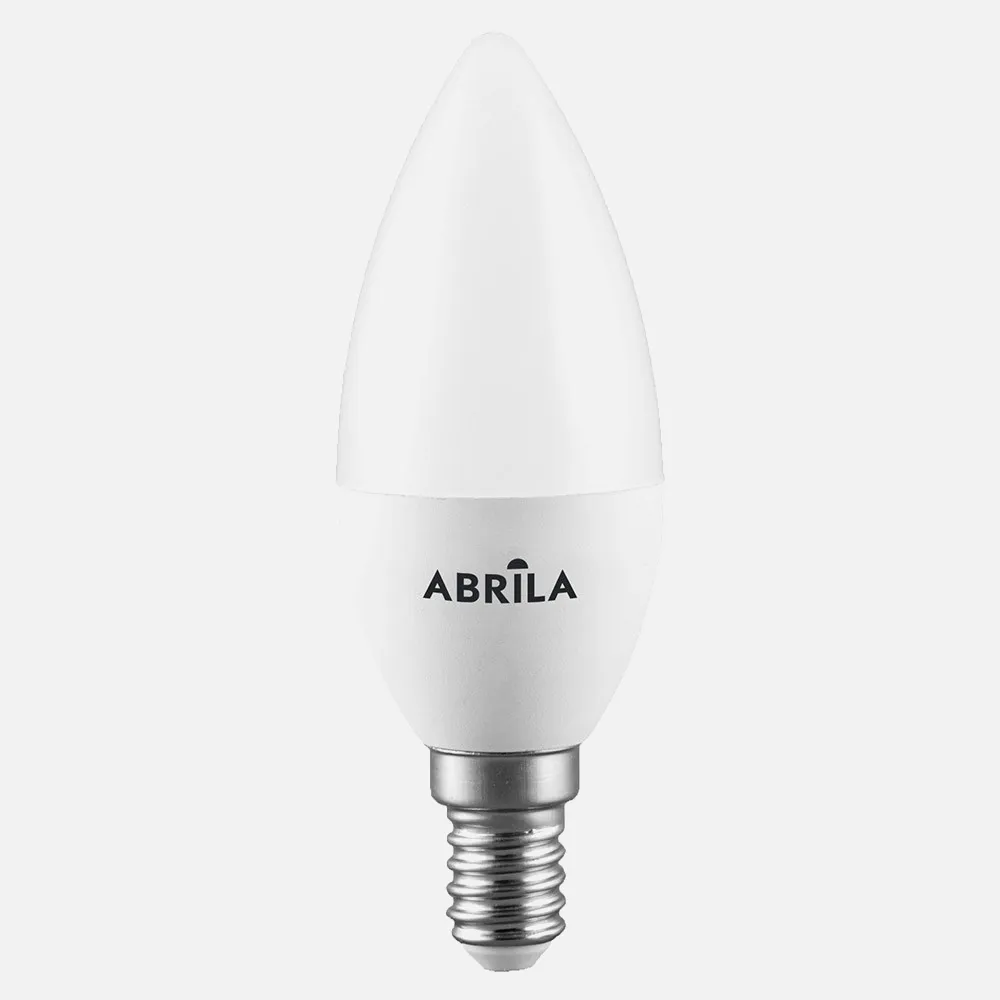 148022073 - Bombilla Vela 7w 6000k Abrila E14 630lm  11x3,7x3,7 Cm